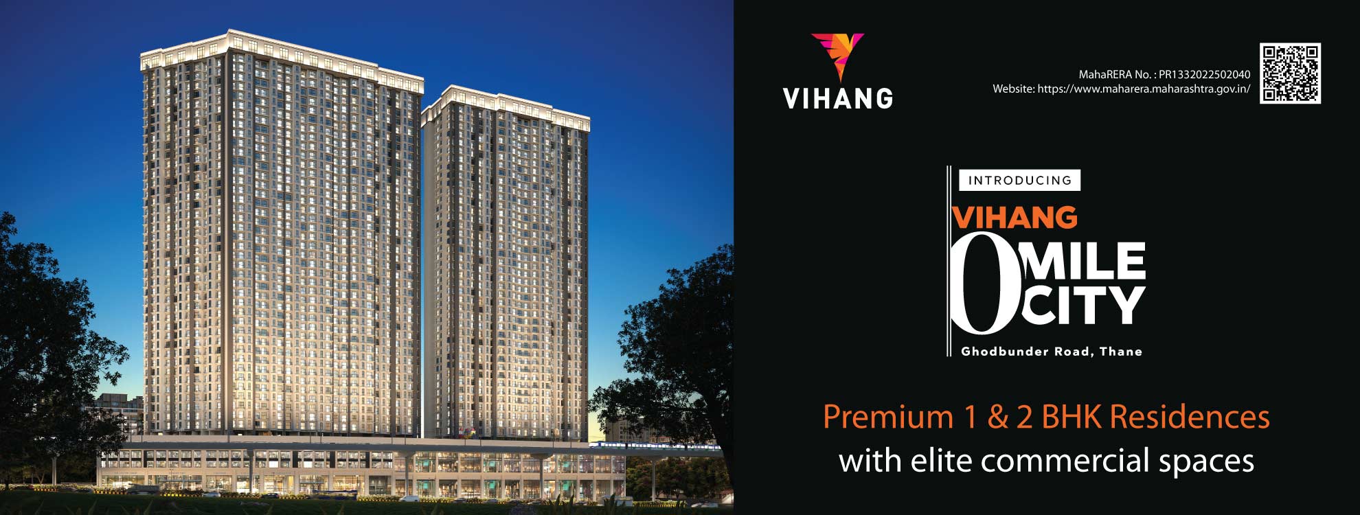 Vihang Plaza Ghodbunder Road | 1, 2 & 2.5 BHK & Commercial Spaces
